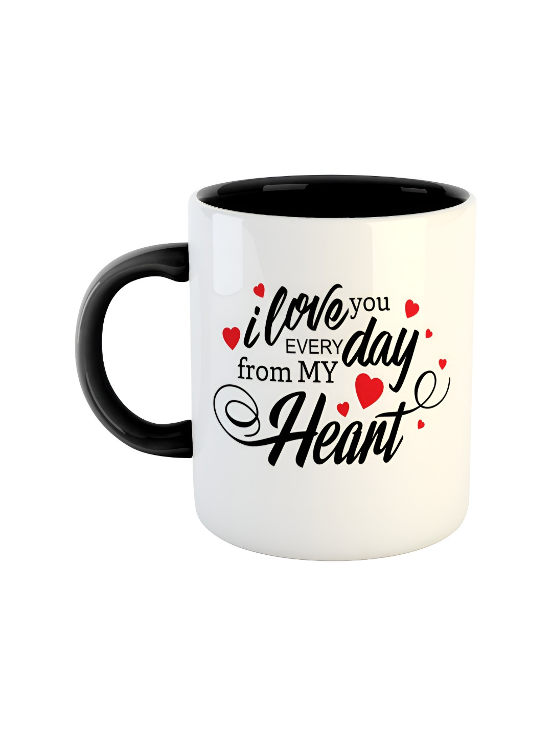 ARTBUG Swiss Black Typography Ceramic Handmade Mug-350ml