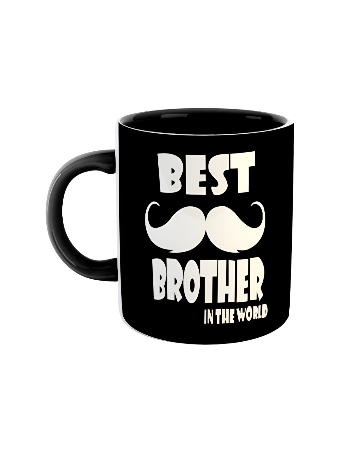 ARTBUG Black Printed Dishwasher and Microwave Safe Text or Slogans Ceramic Glossy Mug