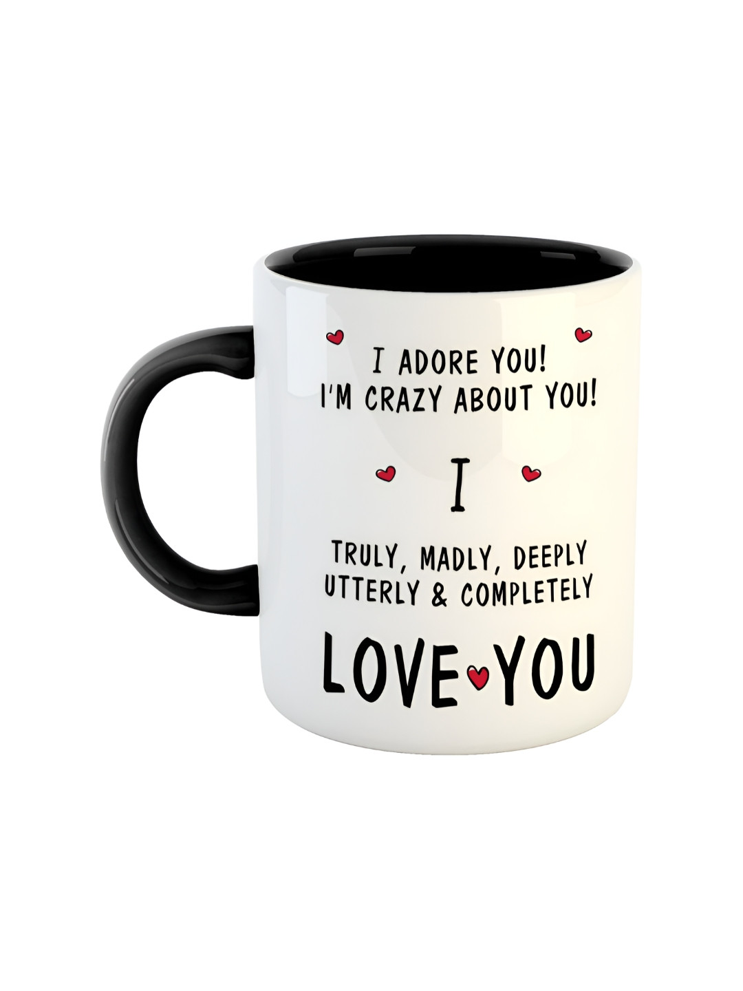 ARTBUG Savit Name Personalised Black Typography Ceramic Microwave Safe Mug-350ml