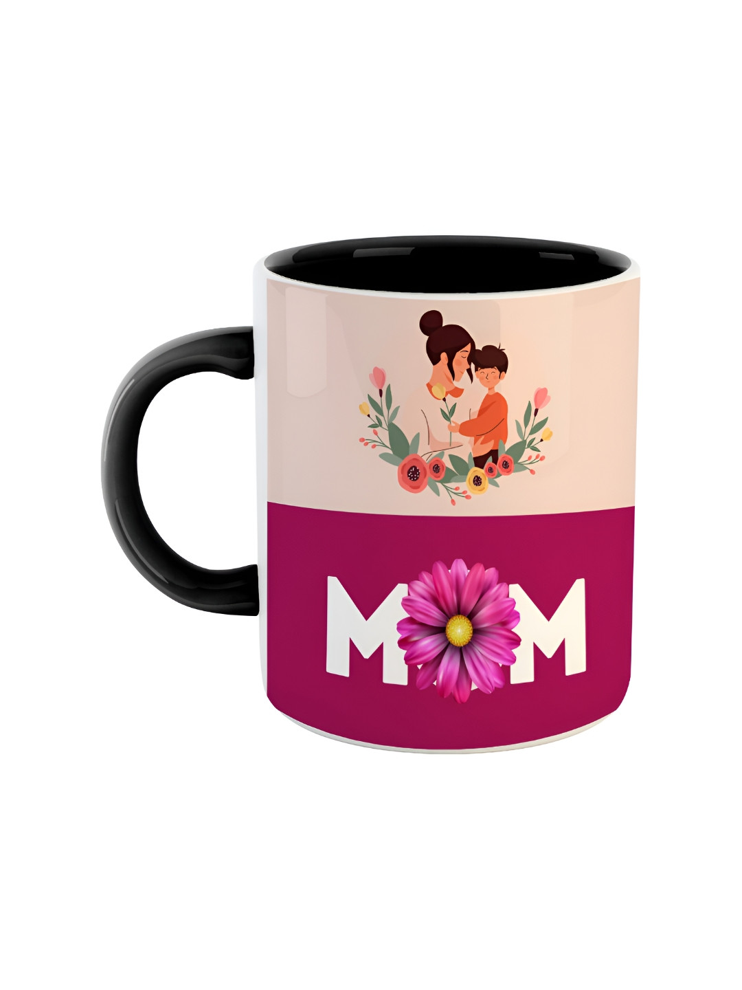 ARTBUG Wonderful Fathers Day Black Typography Ceramic Microwave Safe Mug-350ml