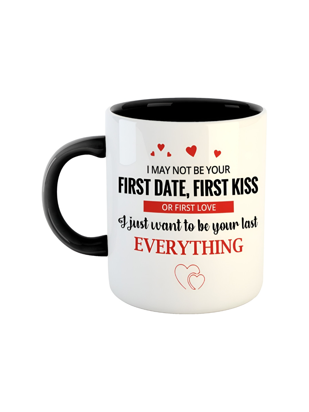 ARTBUG Zing Black Typography Ceramic Handmade Mug-350ml