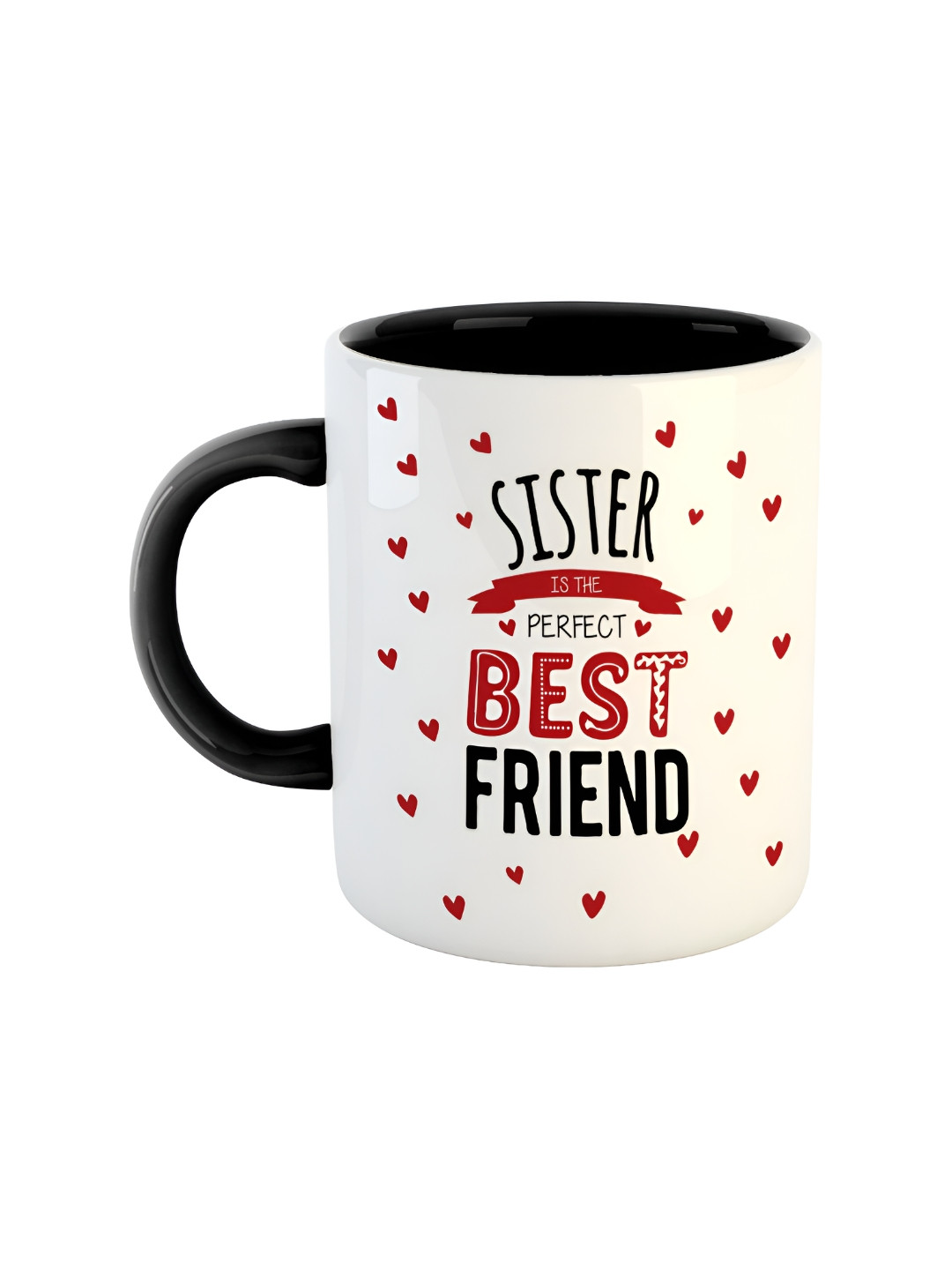 ARTBUG Samrat Name Personalised Black Typography Ceramic Microwave Safe Mug-350ml