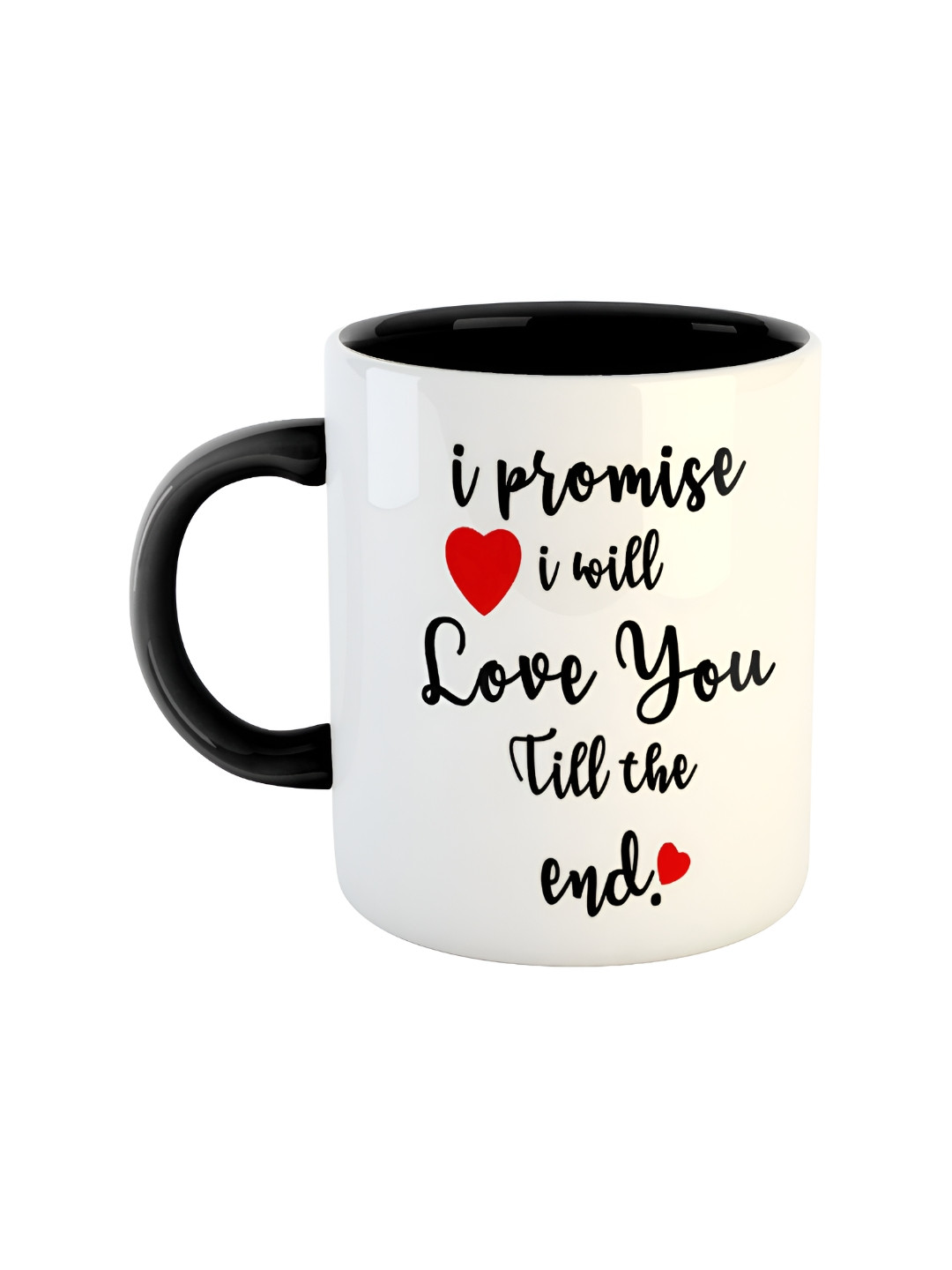 ARTBUG Amitabh Name Personalised Black Typography Ceramic Microwave Safe Mug-360ml