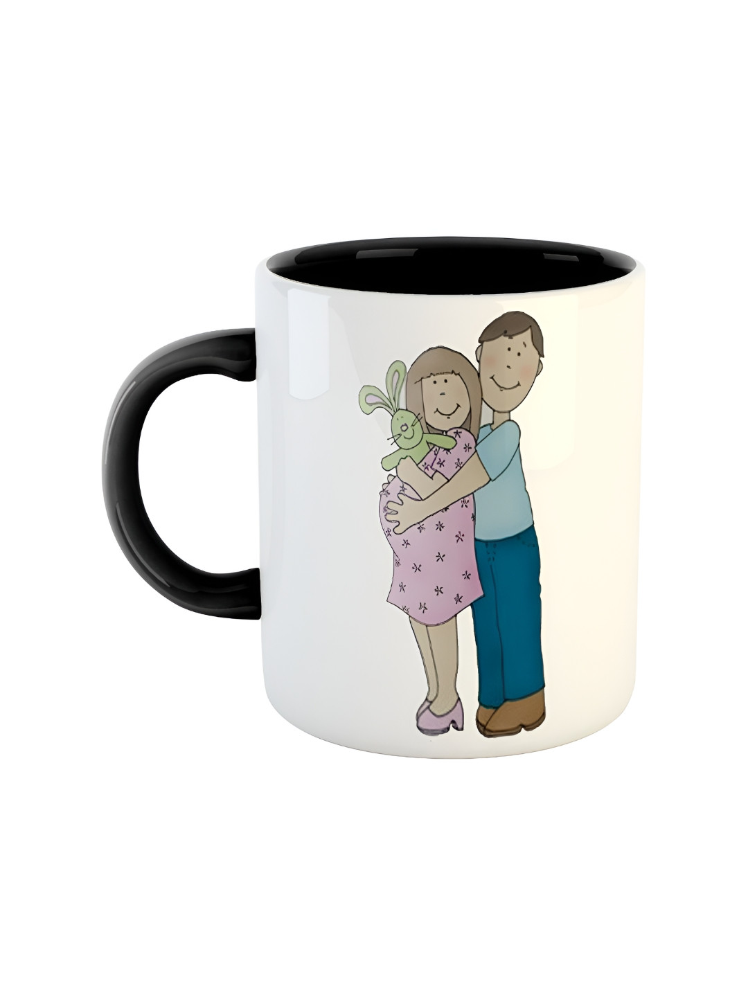 ARTBUG Childrens Day Glee Black Graphic Ceramic Microwave Safe Mug-325ml