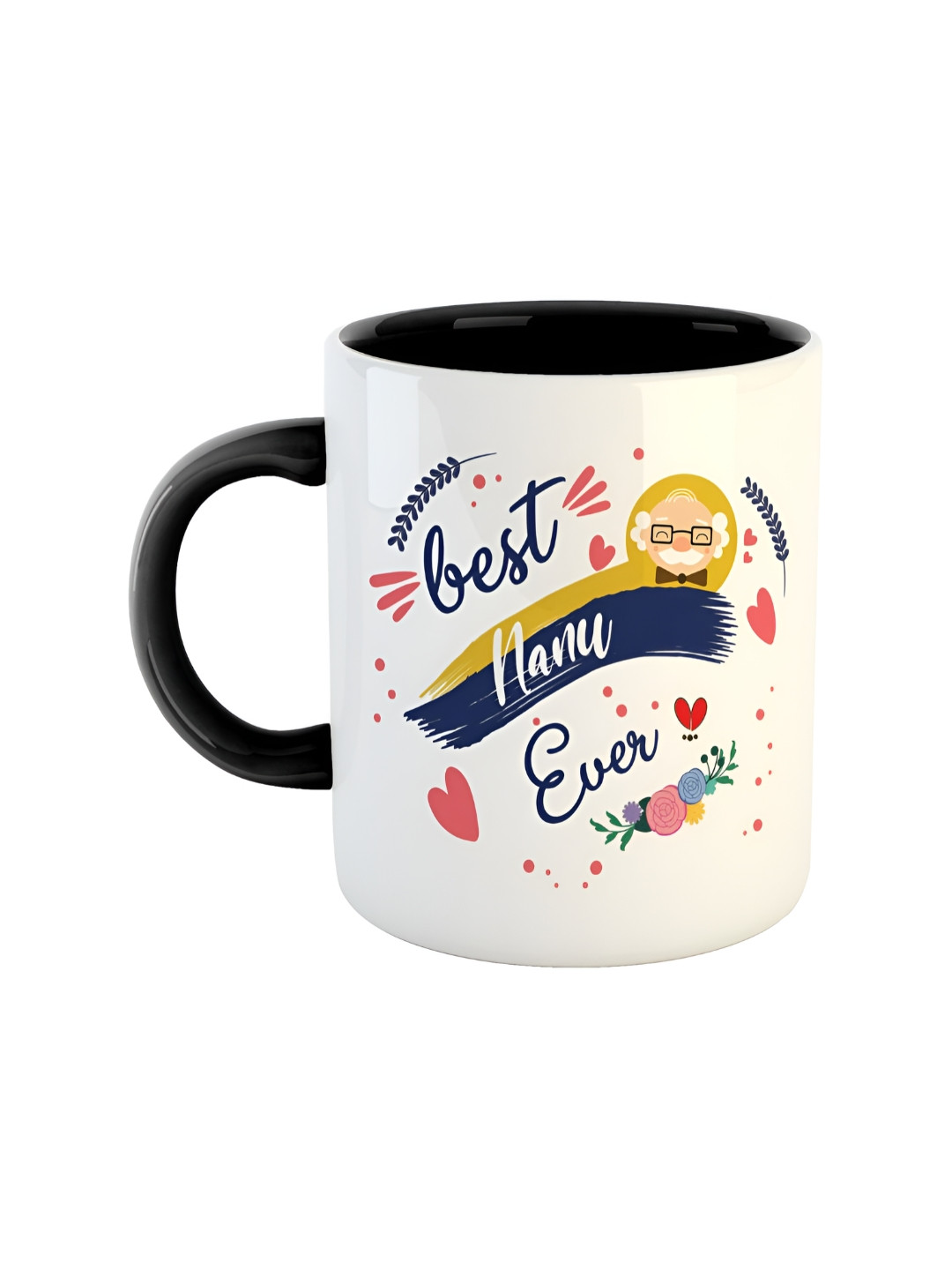 ARTBUG Rail Express Black Typography Ceramic Microwave Safe Mug-350ml
