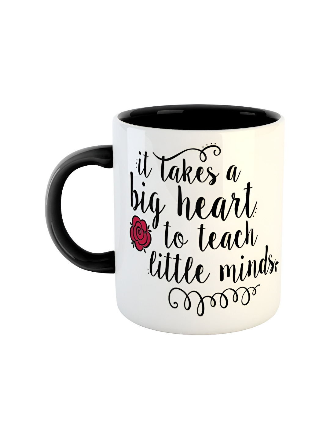 ARTBUG Black Printed Dishwasher and Microwave Safe Text or Slogans Ceramic Glossy Mug
