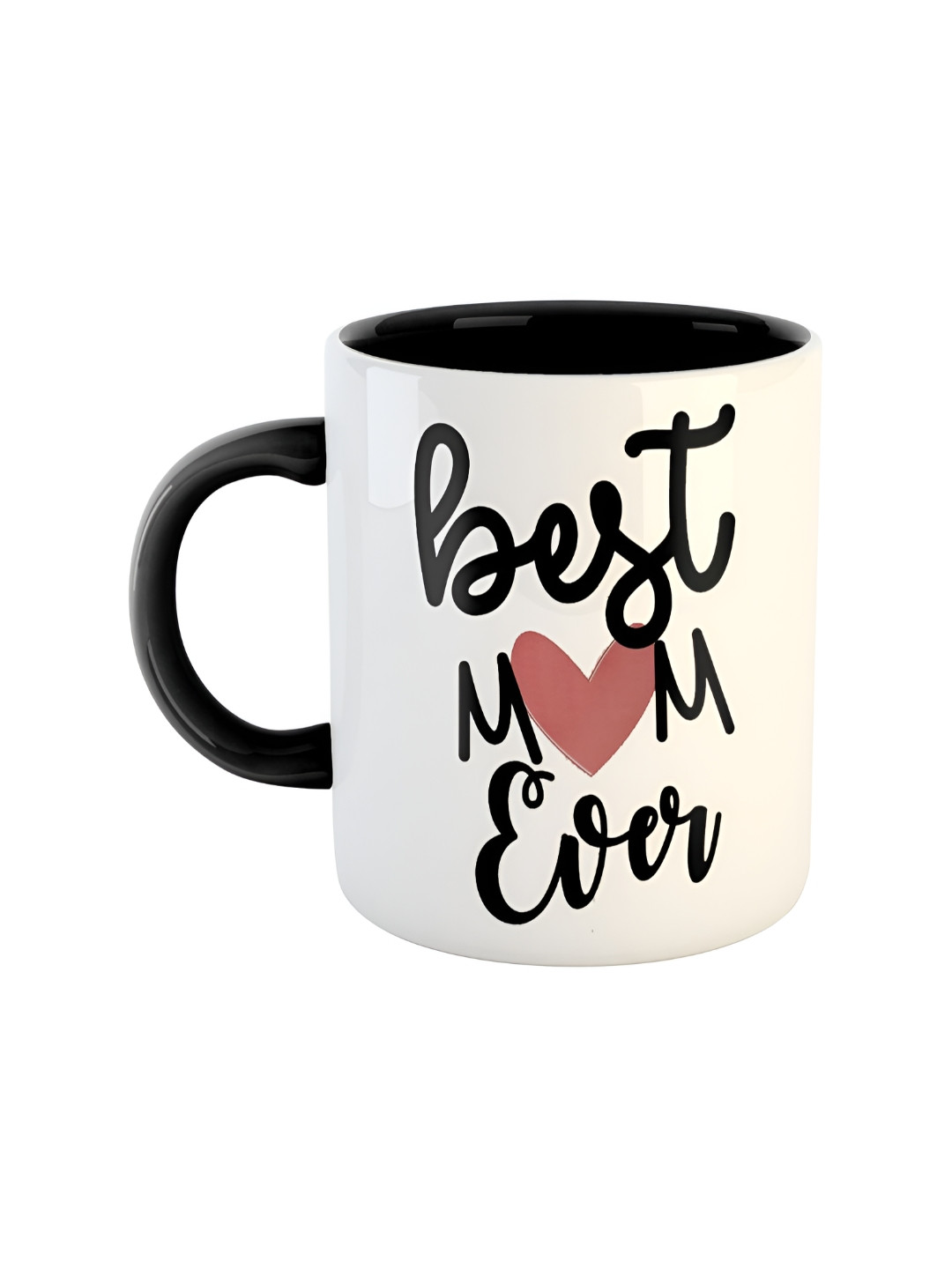 ARTBUG Heart Black Typography Ceramic Handmade Mug-350ml
