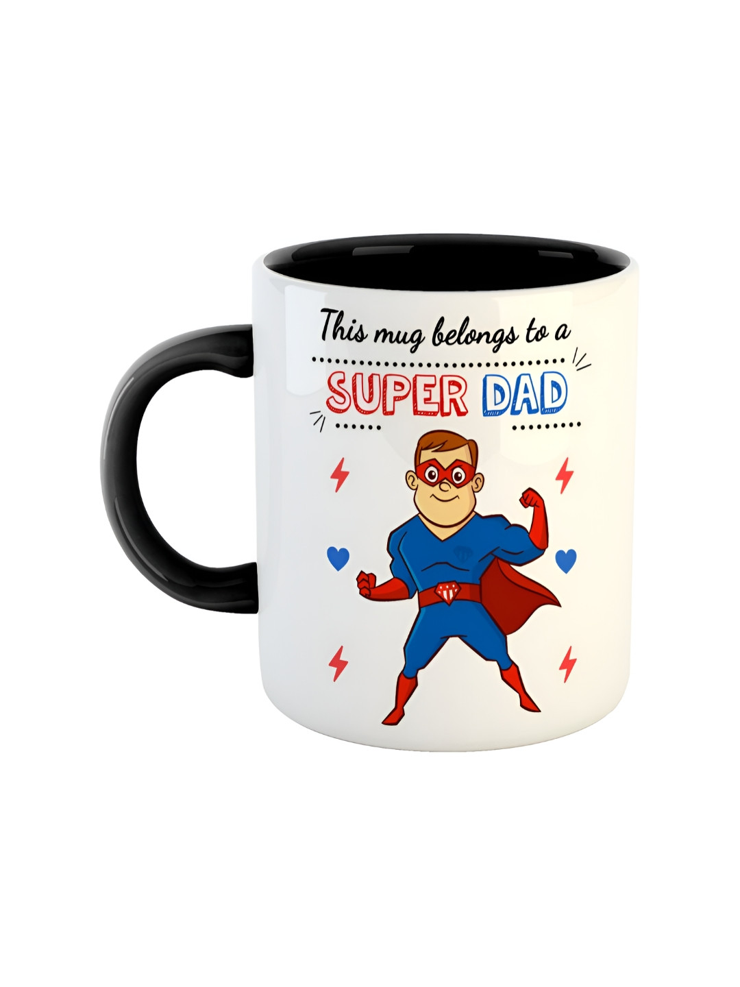 ARTBUG Kashif Name Personalised Black Typography Ceramic Microwave Safe Mug-350ml