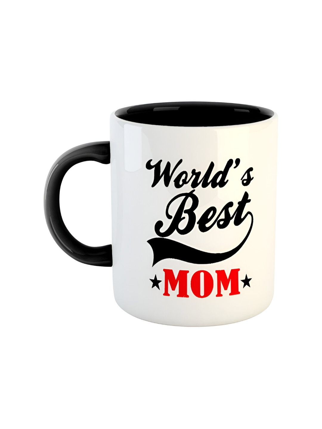 ARTBUG Wavy Black Typography Ceramic Microwave Safe Mug-350ml