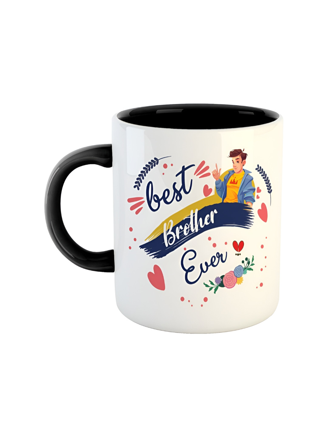 ARTBUG Valerie Black Typography Ceramic Microwave Safe Mug-350ml