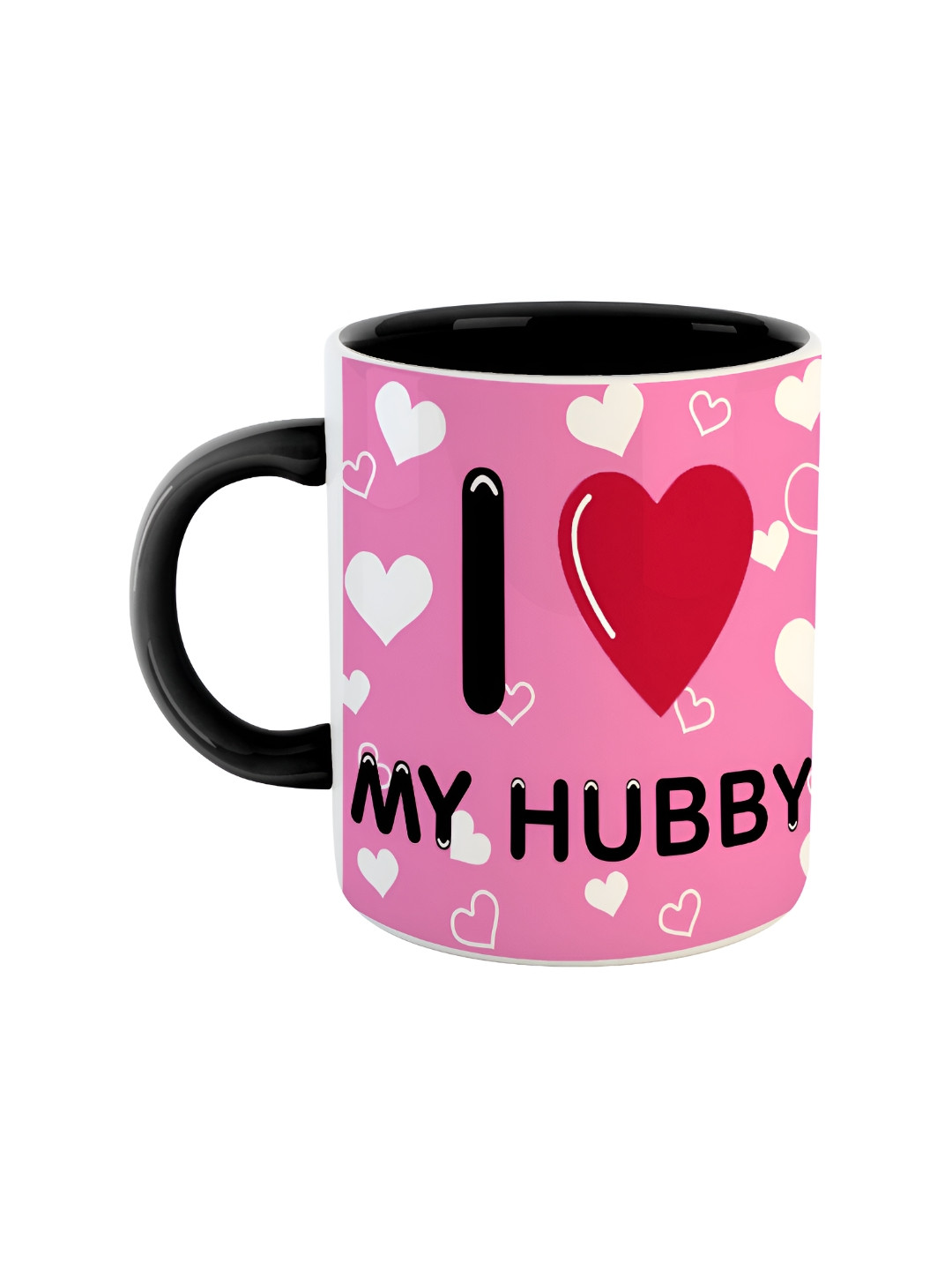 ARTBUG Tapas Name Personalised Black Typography Ceramic Microwave Safe Mug-350ml