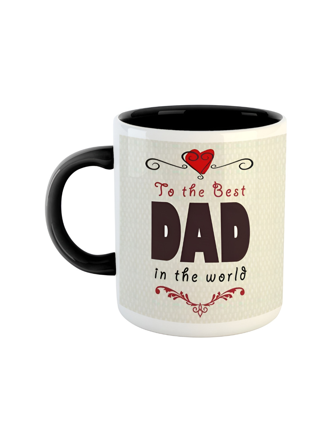 ARTBUG Black Typography Ceramic Handmade Mug-350ml