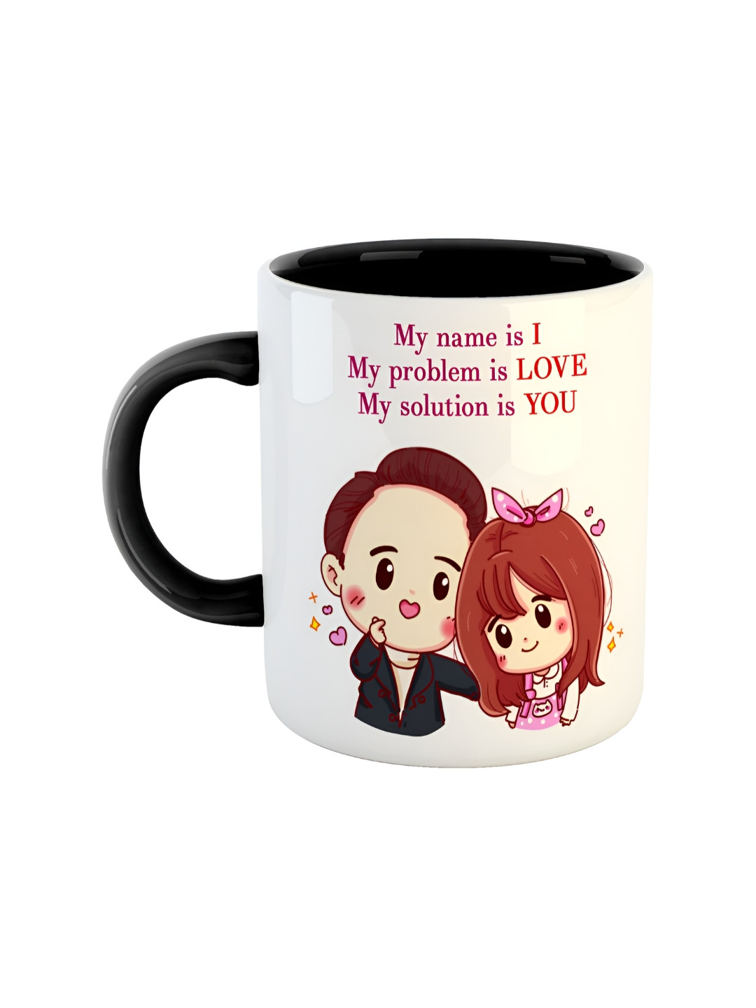 ARTBUG Women Who Lead, Read Black Typography Ceramic Microwave Safe Mug-350ml