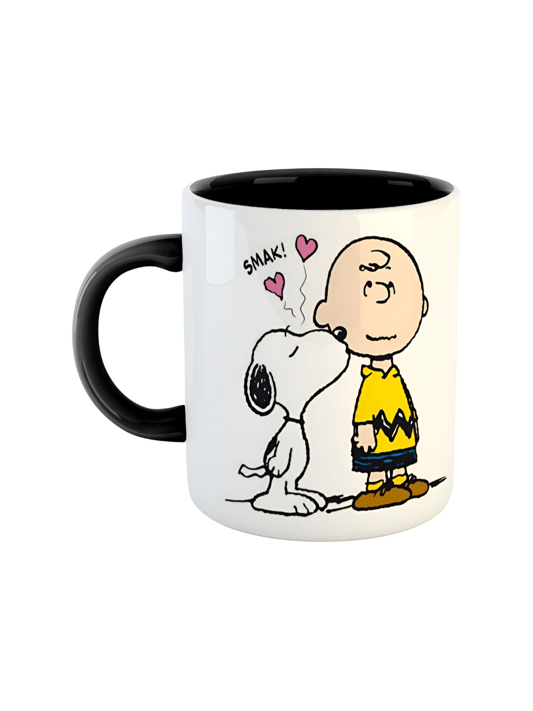 ARTBUG Christmas Black Typography Ceramic Microwave Safe Mug-350ml