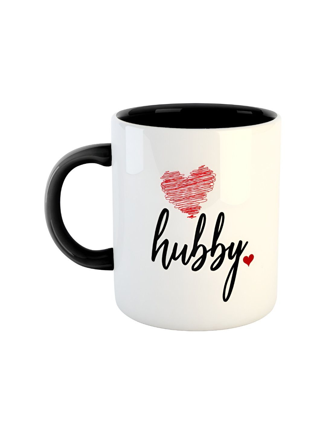 ARTBUG Lucky Name Personalised Black Typography Ceramic Microwave Safe Mug-350ml
