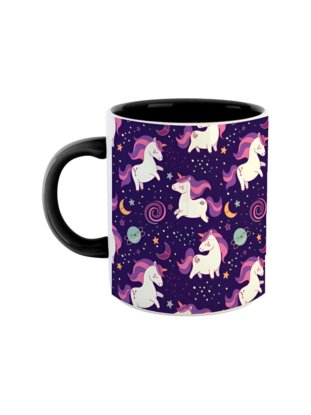 ARTBUG Mayukh Name Personalised Black Conversational Ceramic Handmade Mug-350ml