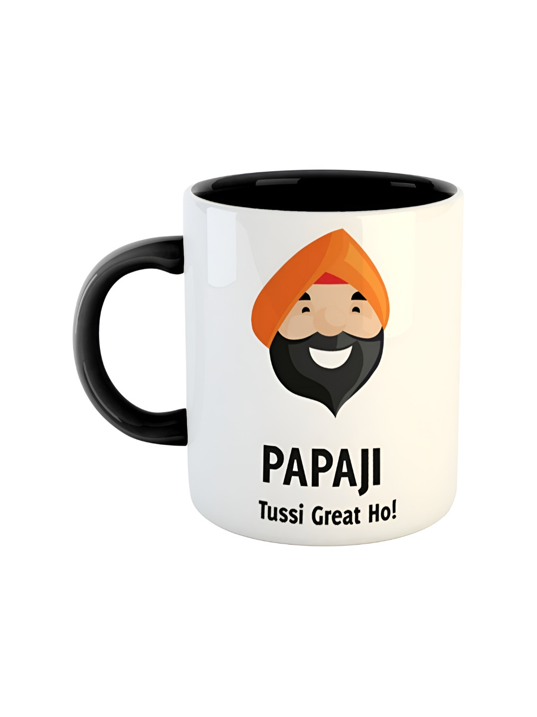 ARTBUG Amish Name Personalised Black Typography Ceramic Microwave Safe Mug-350ml