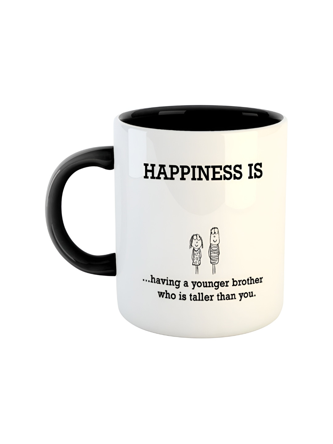 ARTBUG Sonu Name Personalised Black Typography Ceramic Handmade Mug-350ml