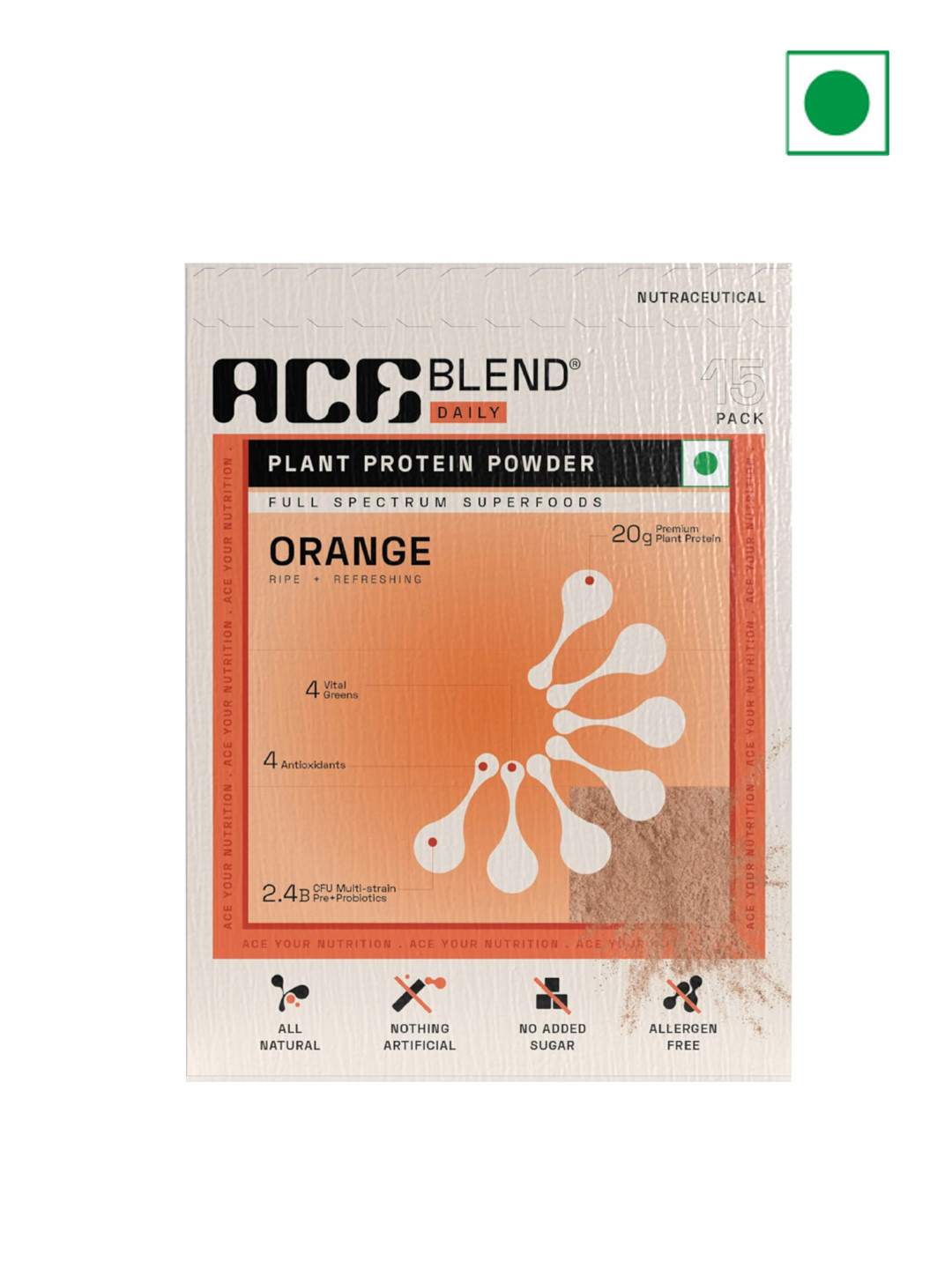 Ace Blend Daily Orange Flavoure 15 Sachet