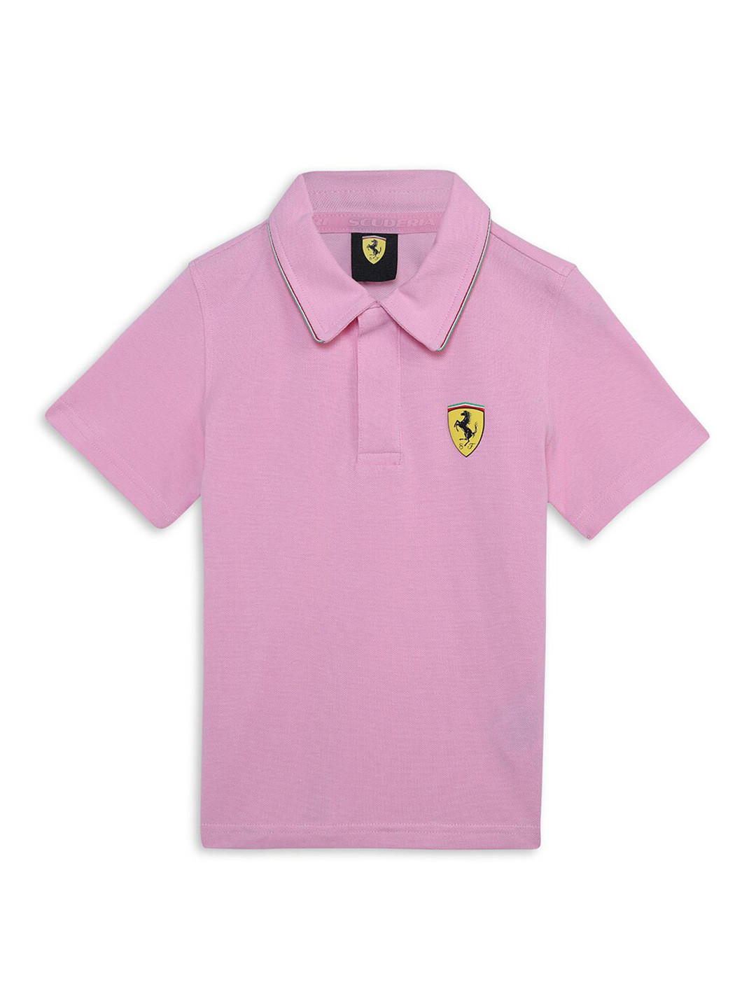PUMA Motorsport Kids Scuderia Ferrari Race Youth Polo Collar T-shirt