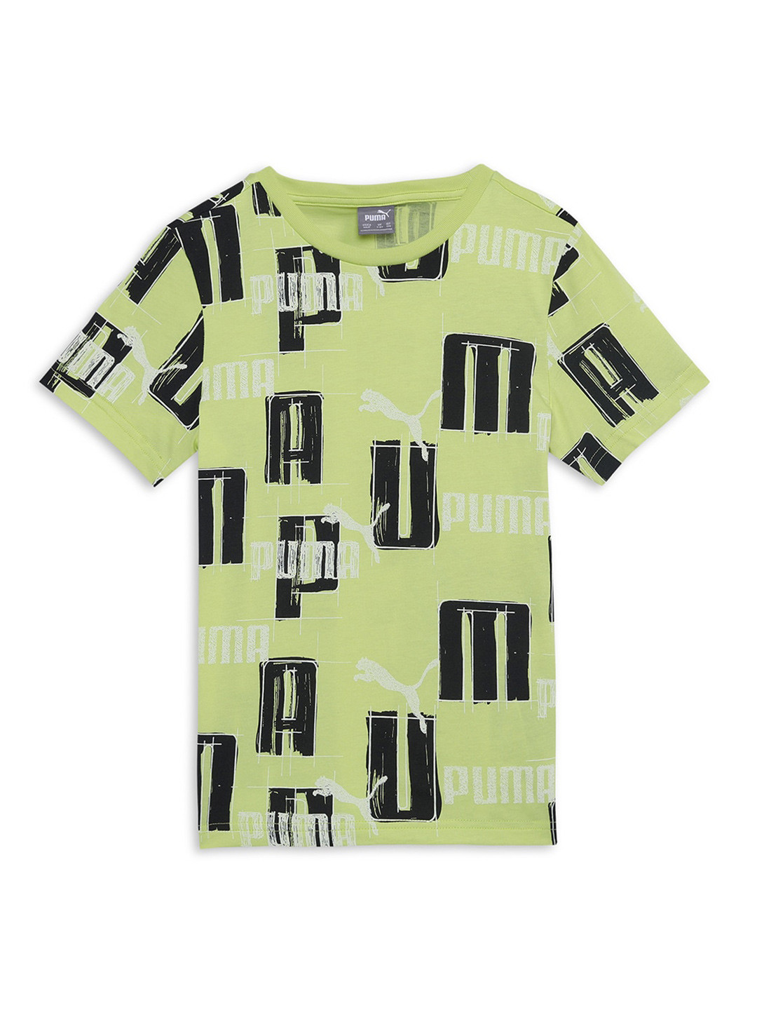 Puma Boys Logo Lab Youth Printed Cotton T-Shirt