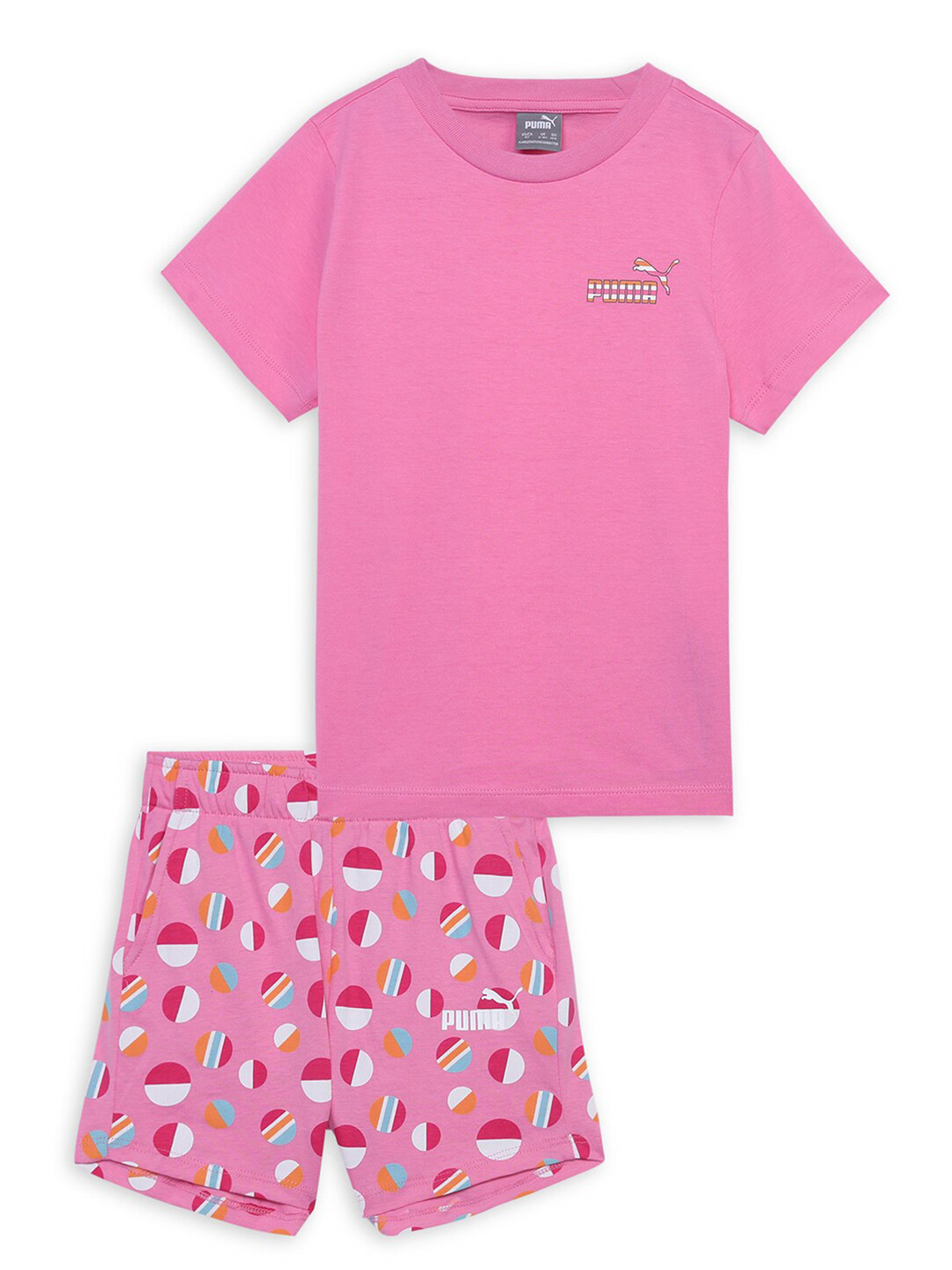 Puma Summer Camp Infants Brand Logo Printed Pure Cotton Clothing Set