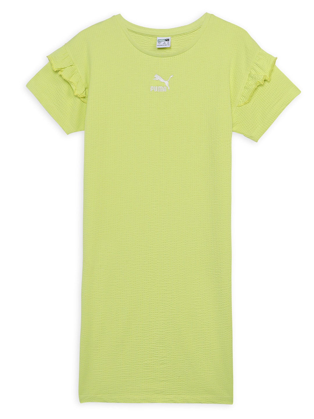 Puma Ruffles Girls Cotton T-Shirt Dress