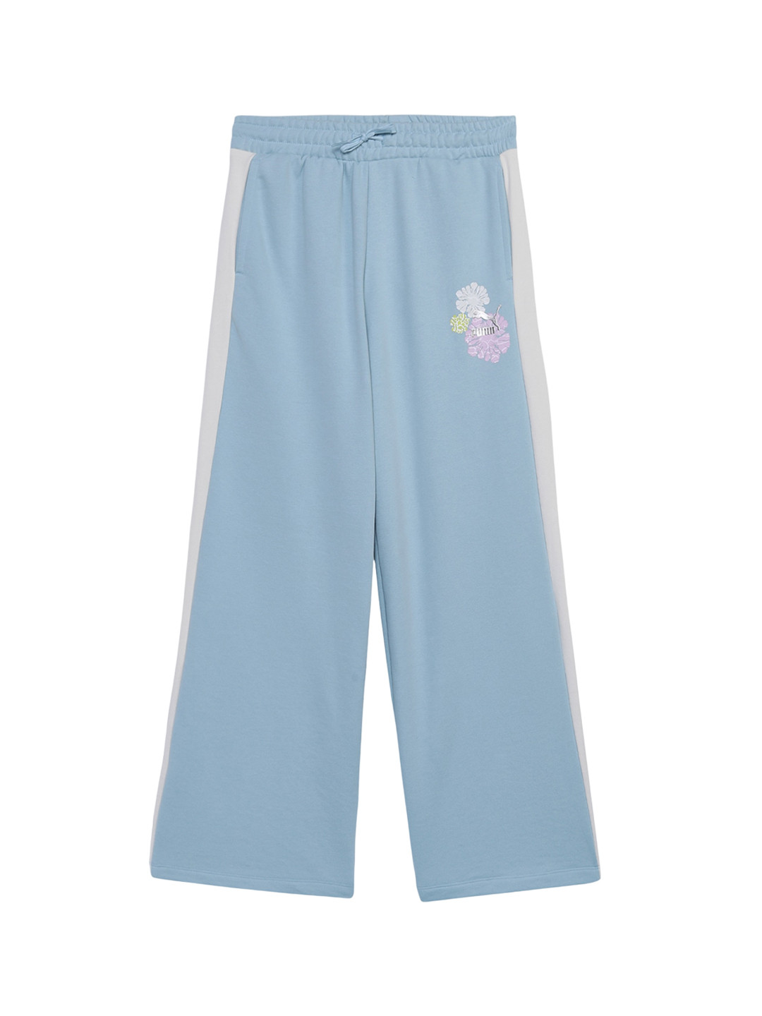 Puma Girls T7 Floral Printed Cotton Relaxed Fit 7/8 Track Pant