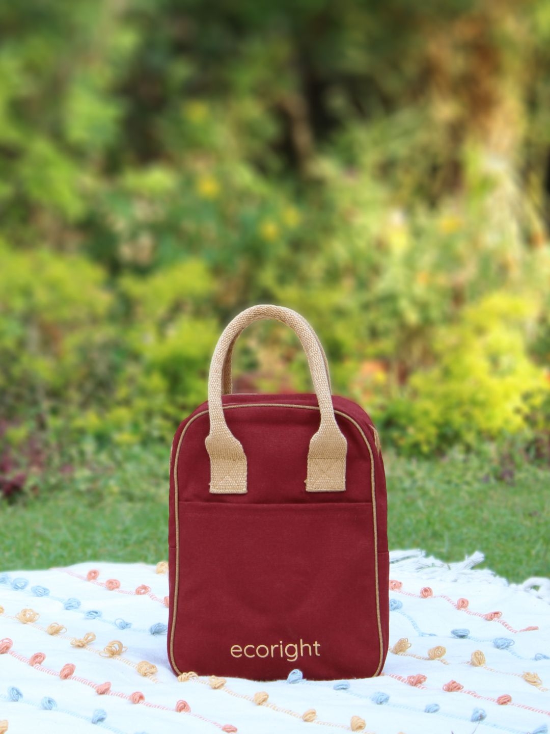 Buy EcoRight Insulated Canvas Lunch Bag Travel Accessory for Unisex 28054372 Myntra