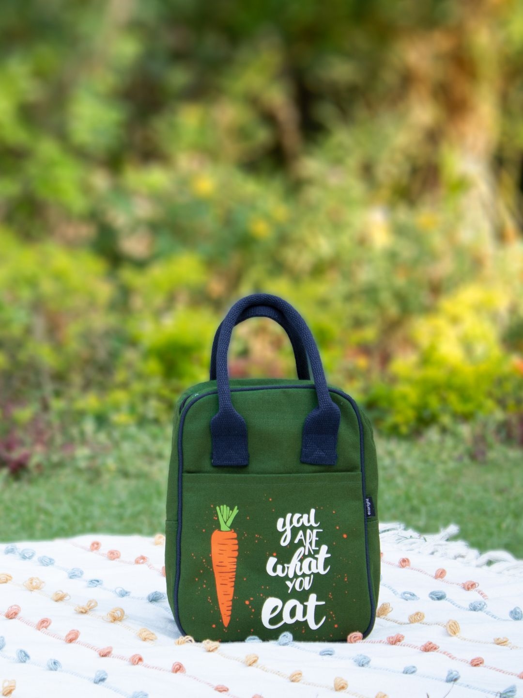 Insulated canvas lunch bag online