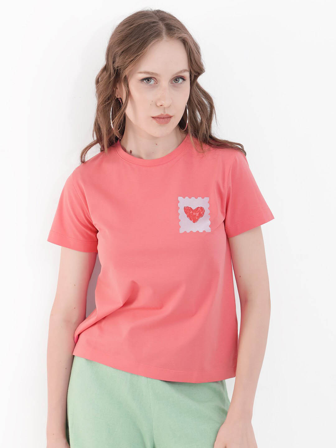 RAREISM Strudant Round Neck Short Sleeves Cotton Casual T-shirt