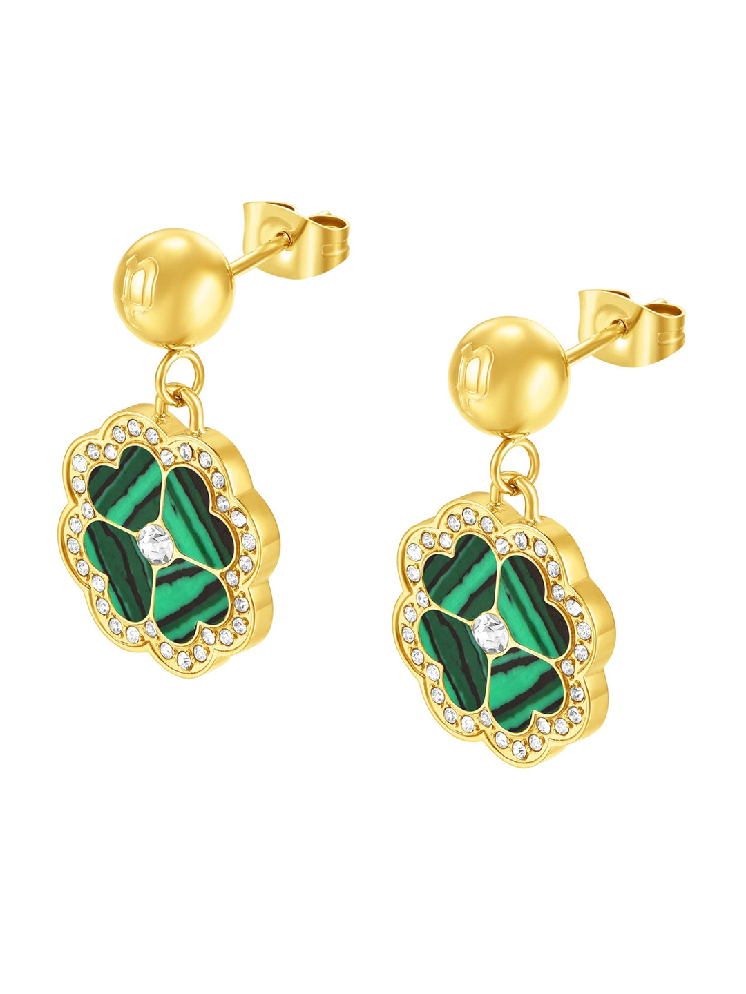 Police Stainless Steel Contemporary Drop Earrings