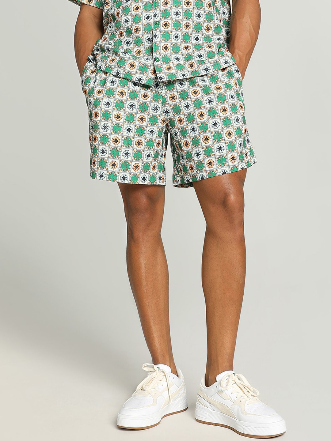 Puma Classics Unisex Graphic Printed Woven Sports Shorts