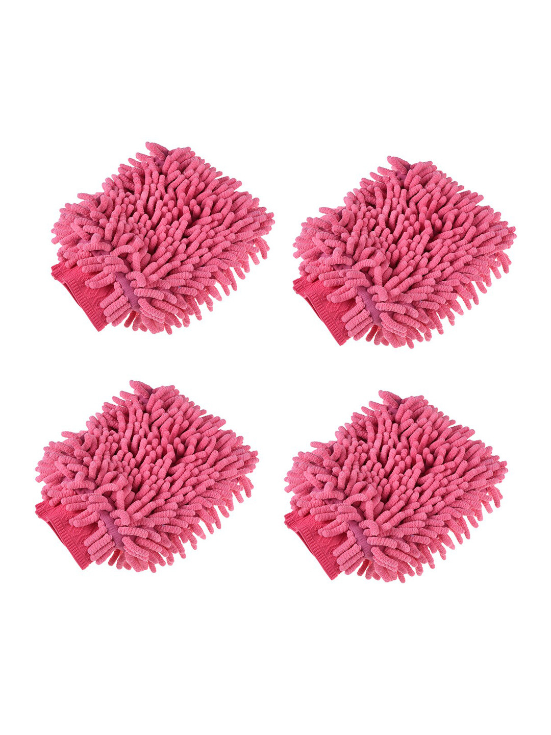 Kuber Industries Pink 4 Pieces Kitchen Gloves