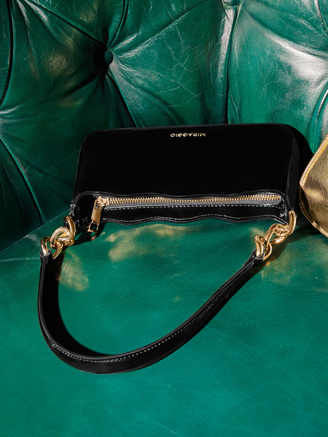 MIRAGGIO Betty Black Shoulder Bag