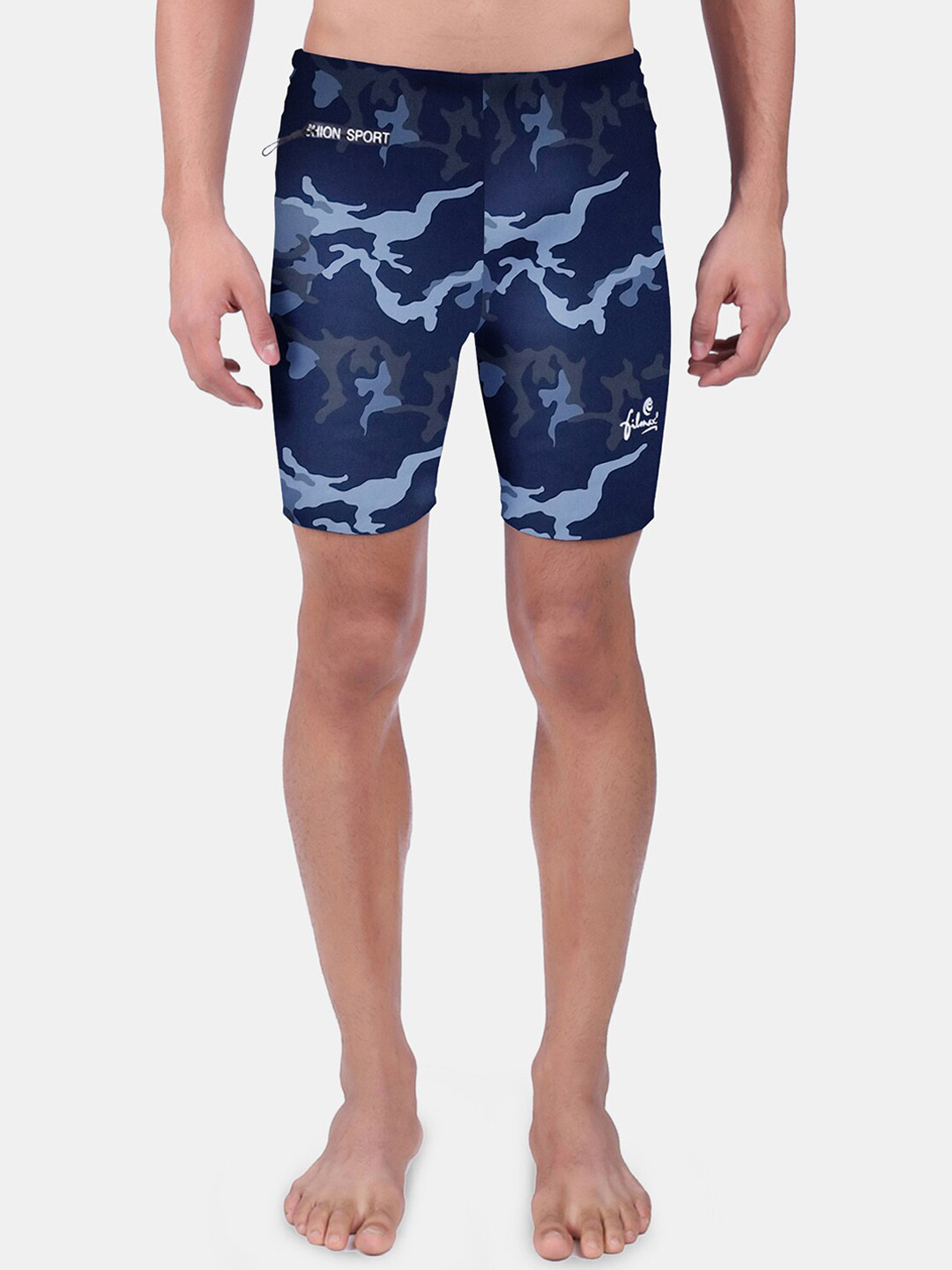 FILMAX ORIGINALS Men Camouflage Printed Mid-Rise Jammer Swim Shorts