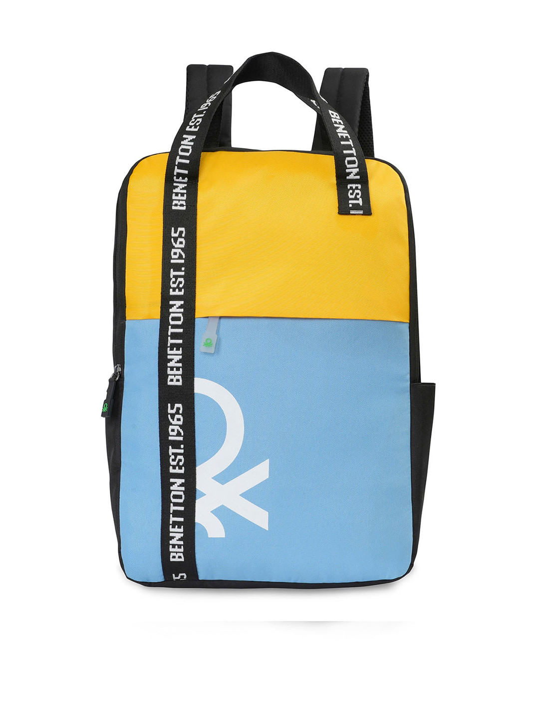 United Colors of Benetton Salerno Colourblocked Laptop Backpack