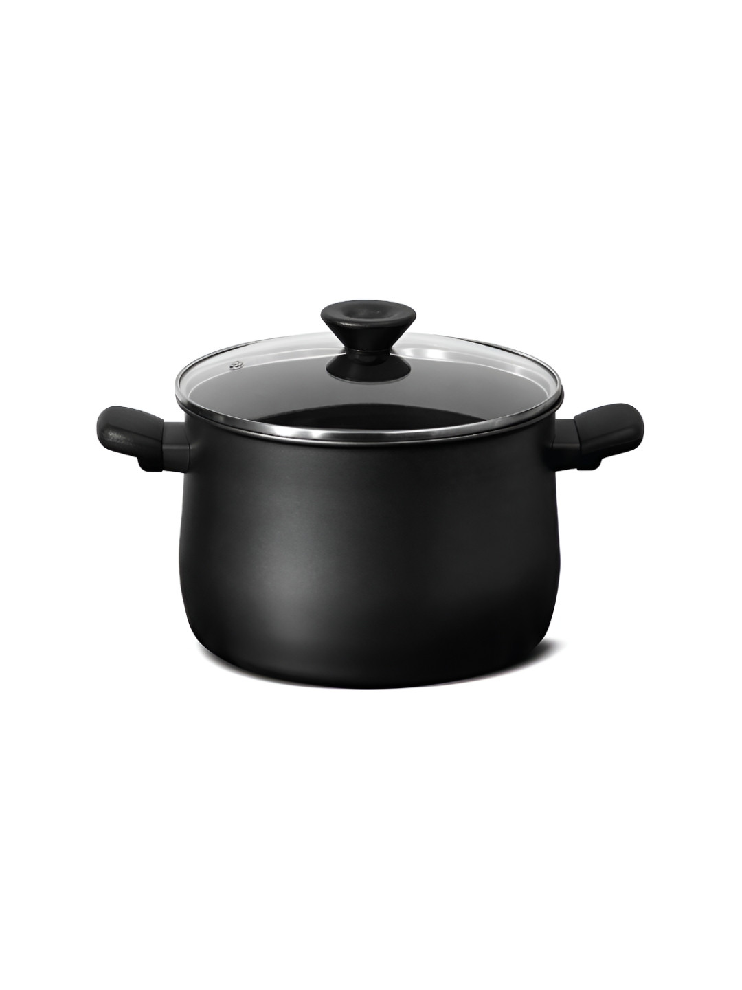 MEYER Midnight Black Hard Anodized Aluminium Nonstick Casserole With Lid - 7 L
