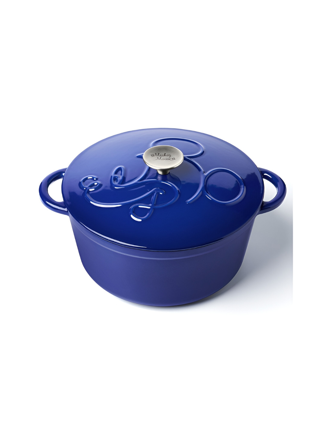 MEYER Blue Disney Bon Voyage Enameled Cast Iron Induction Base Cook and Serve Casserole