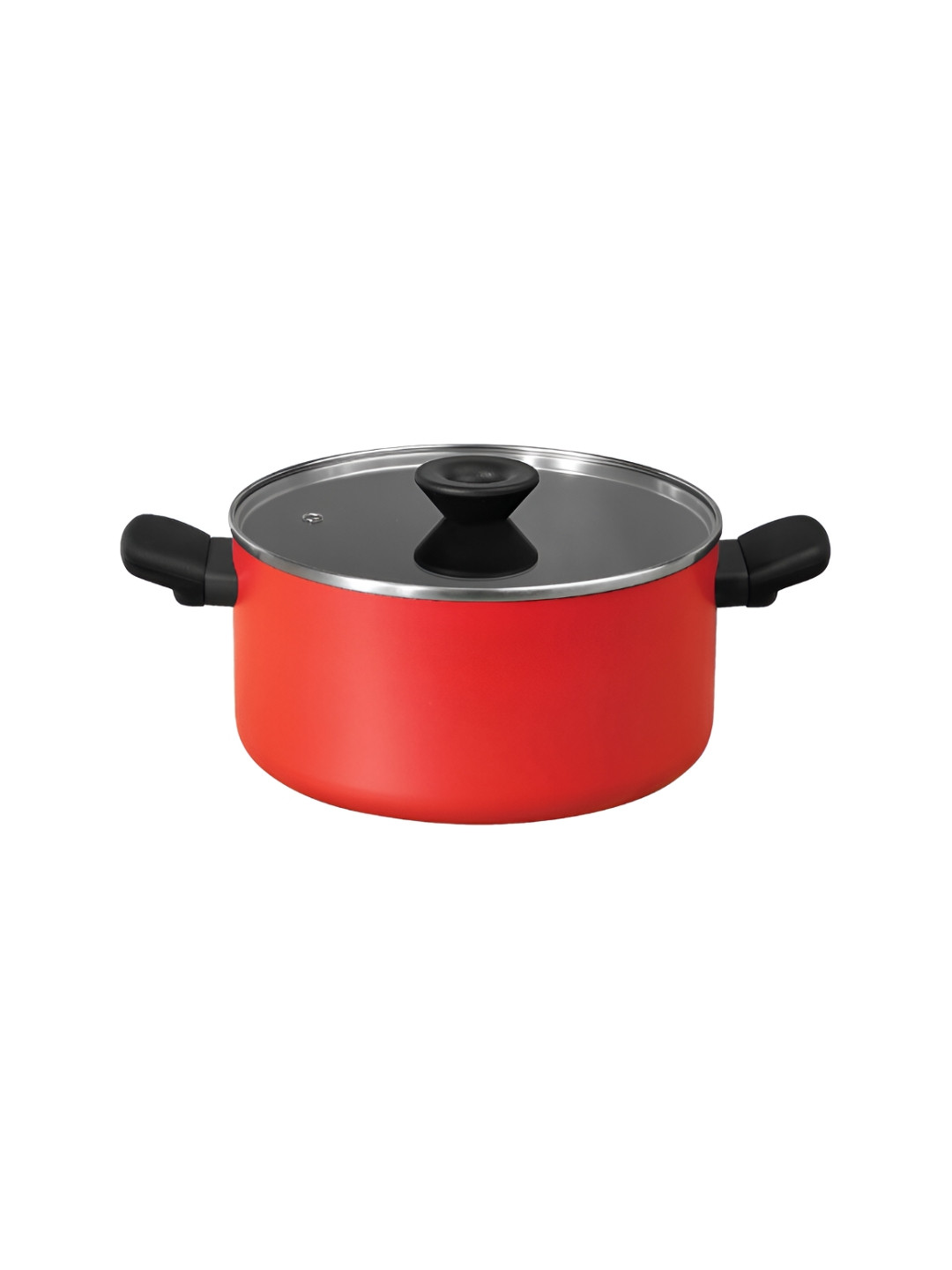 MEYER Black & Red Aluminium Induction Base Cooking Handi 5.2 L