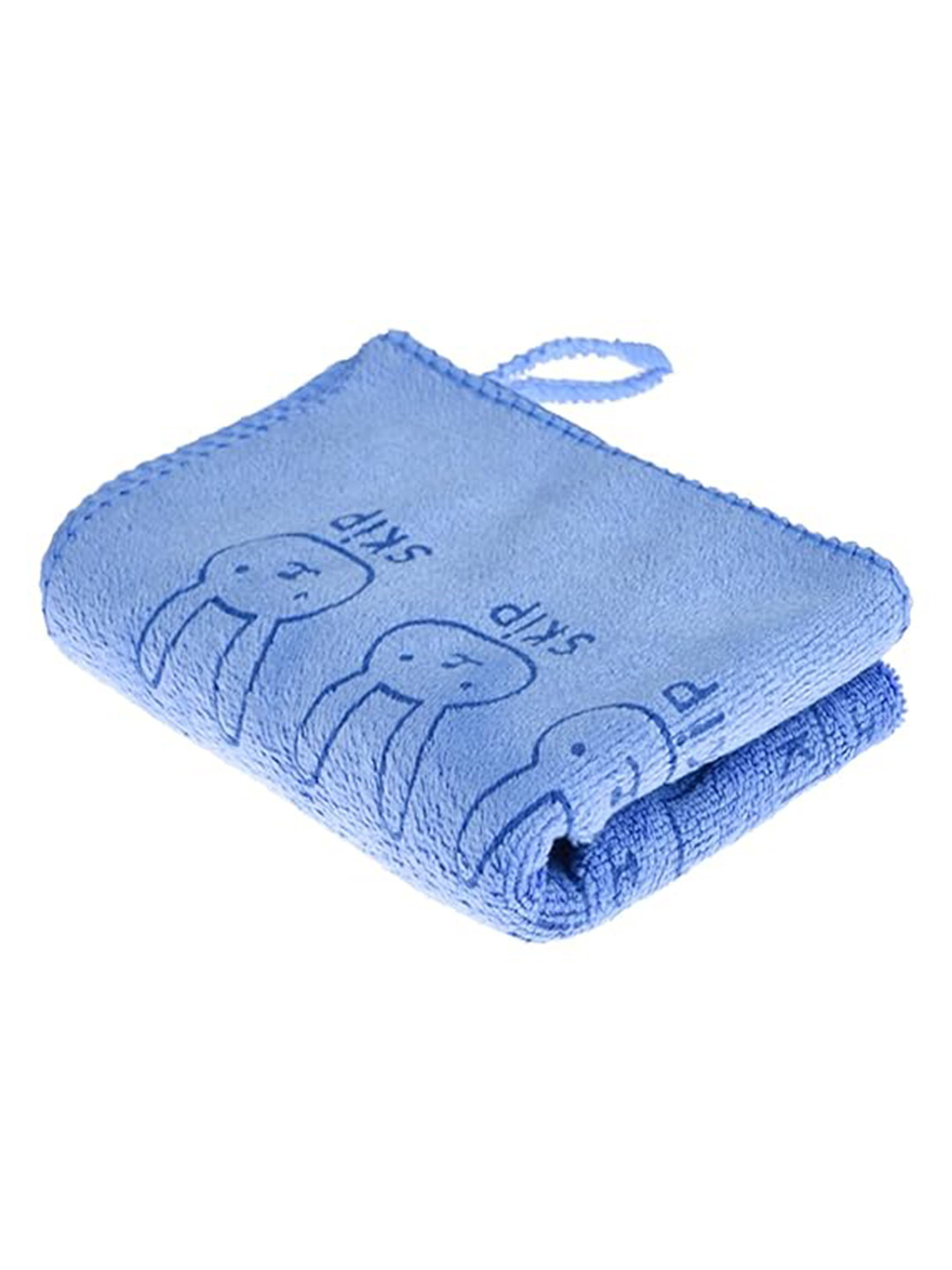 Kuber Industries Blue 350 GSM 1 Pieces Microfiber Kitchen Towels with Hanging Loop