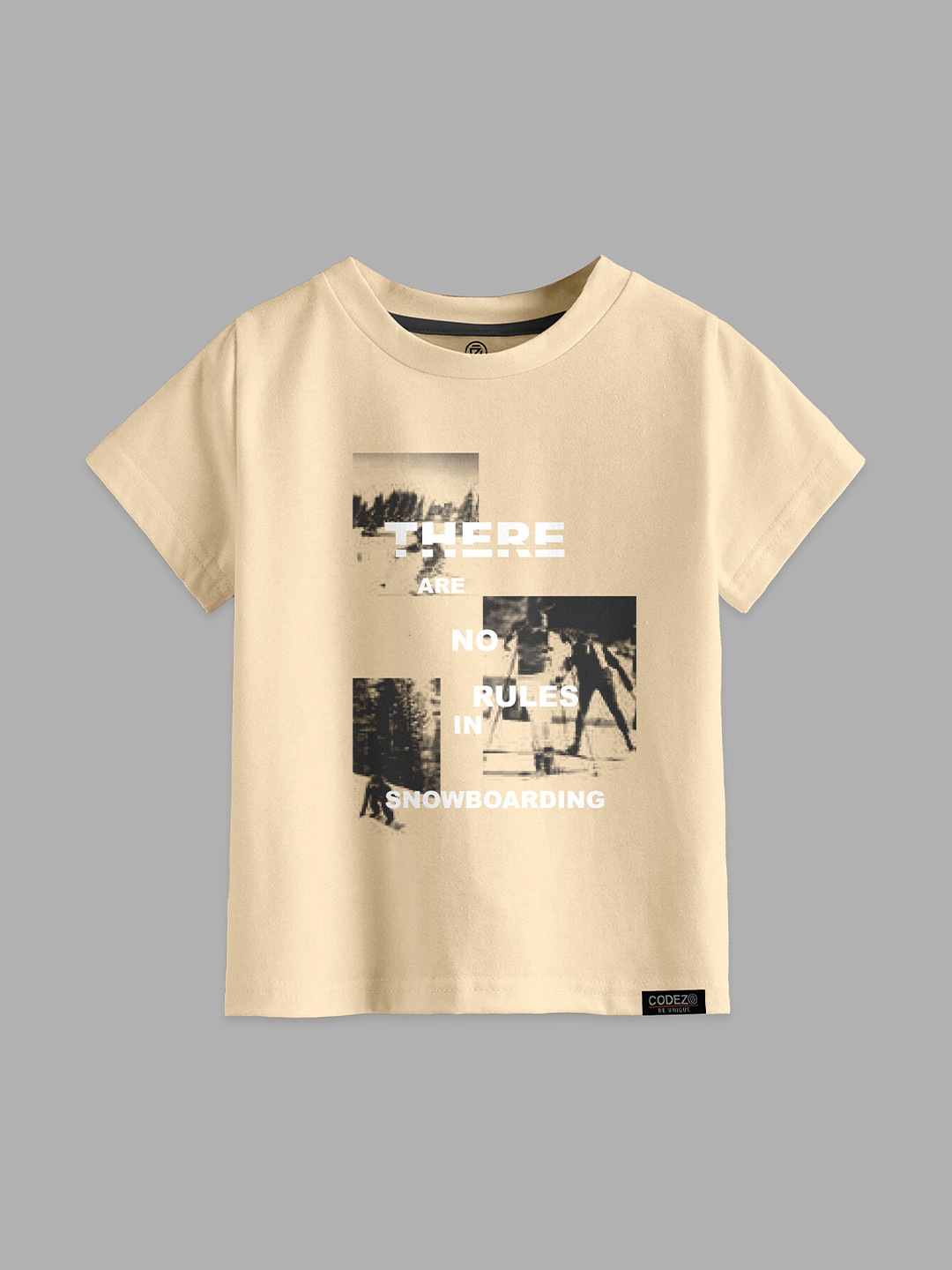 CODEZ Boys Printed Applique T-shirt