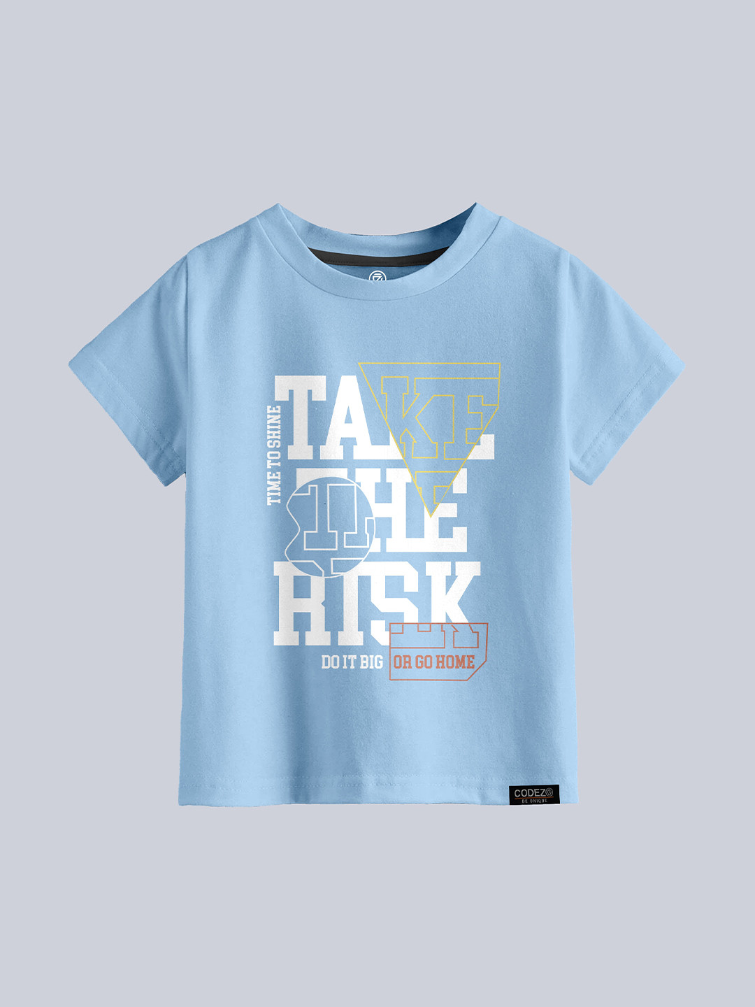 CODEZ Boys Printed Applique T-shirt