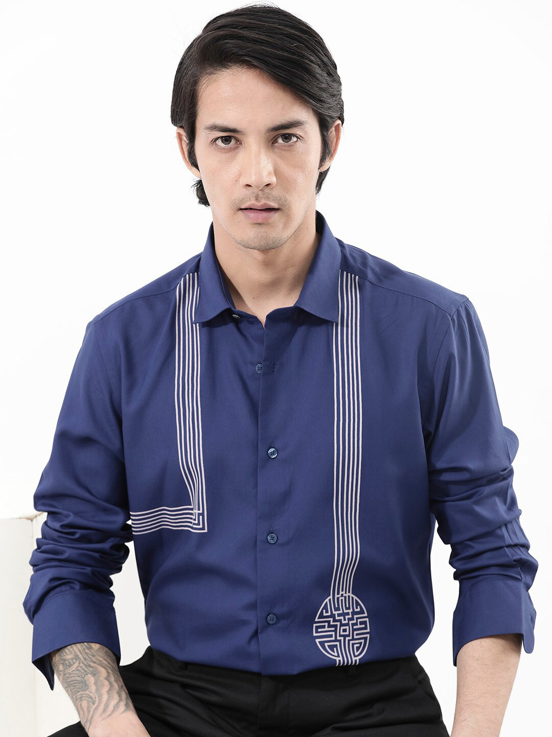 RARE RABBIT Men Nicol Regular Fit Standard Opaque Shirt