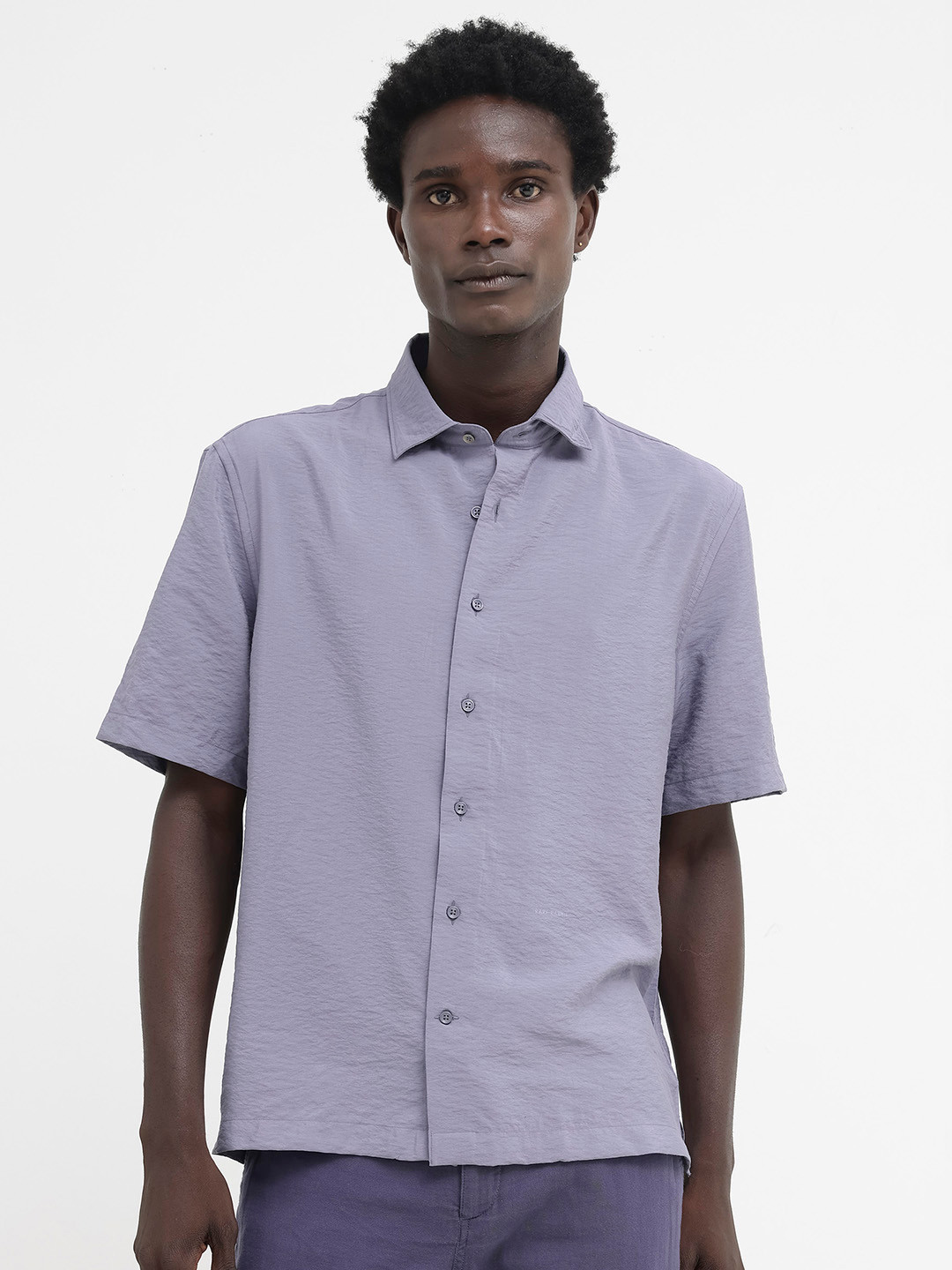 RARE RABBIT Men Flo Classic Opaque Boxy Regular Fit Shirt