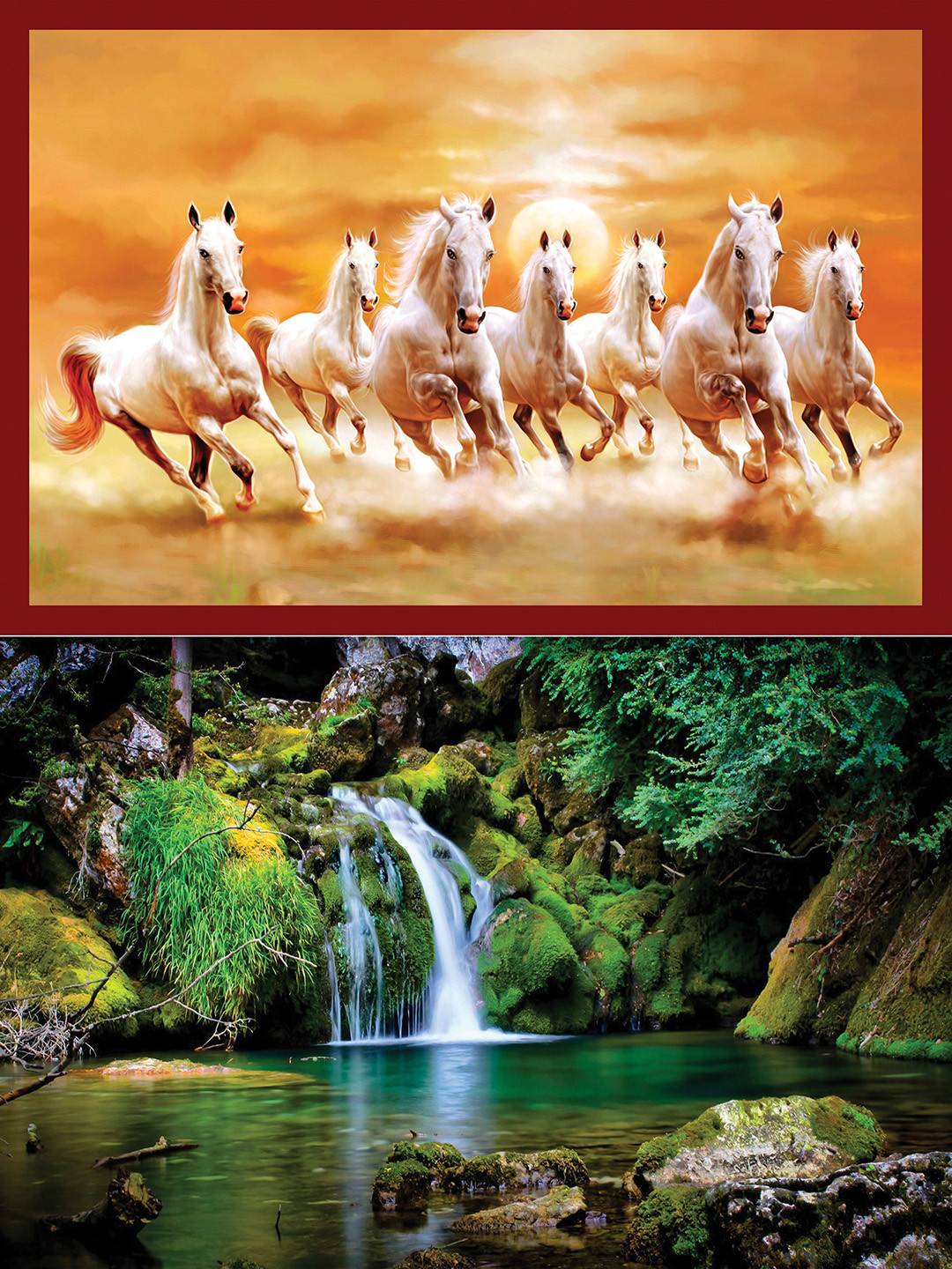 British Terminal Running Horses Sticker