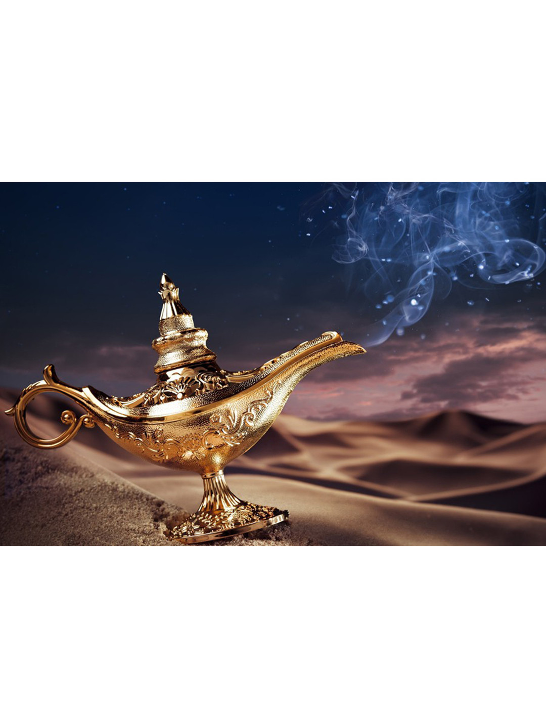 British Terminal Blue & Gold-Toned 1 Piece Paper Other Wall Paintings