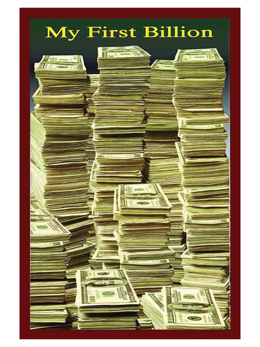 British Terminal My First Billion Poster Sticker