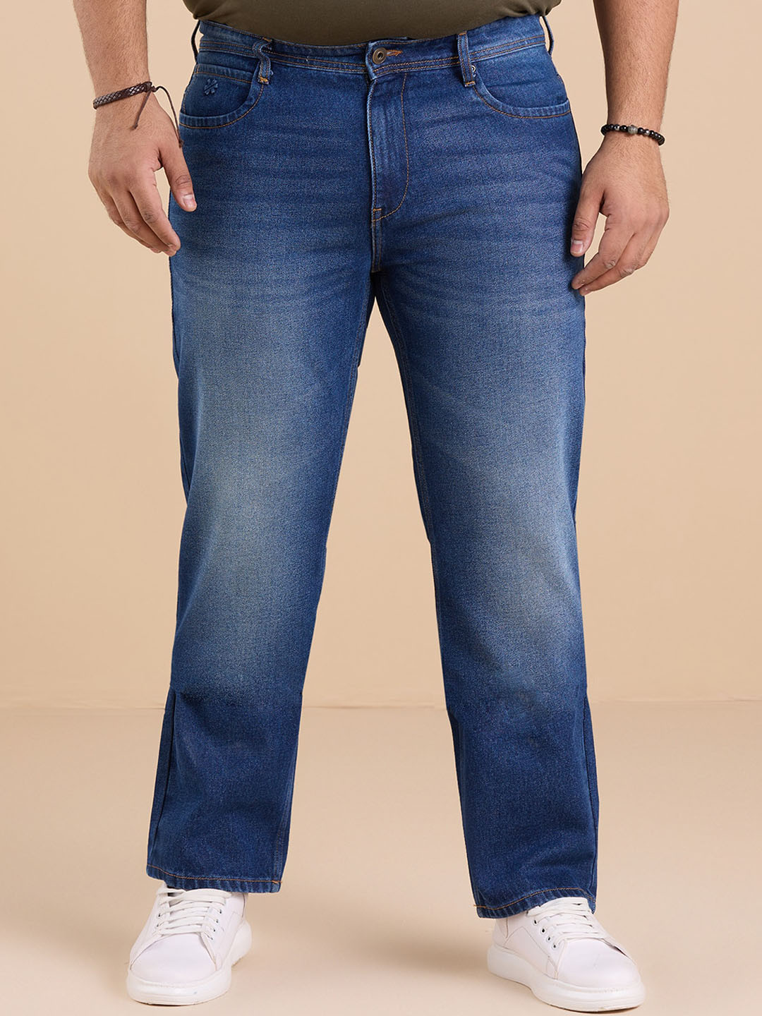 Big Hello - The Plus Life Men   Light Fade Slim Fit Stretchable Jeans