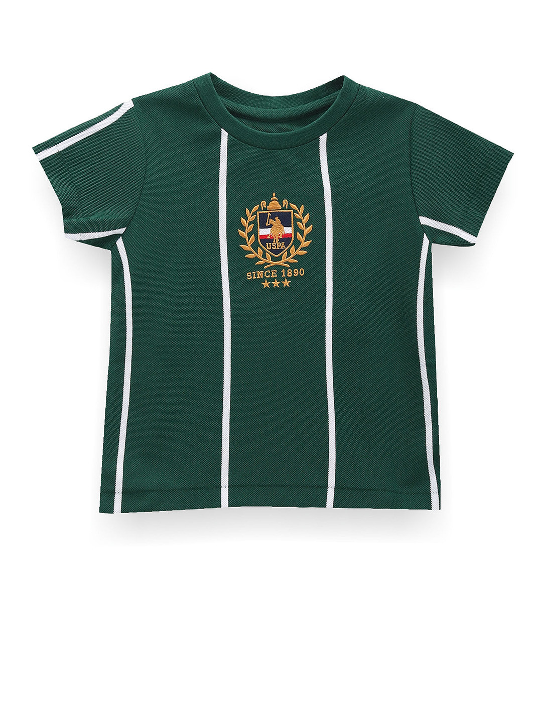 U.S. Polo Assn. Kids Boys Crest Embroidered Applique T-Shirt